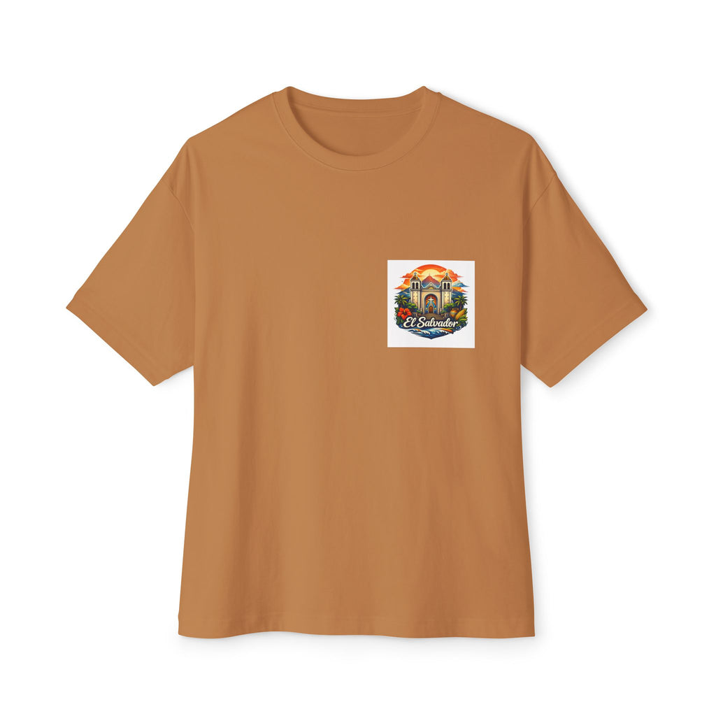 El Salvador Vintage Travel Tee — Retro Cathedral Sunset Graphic Shirt