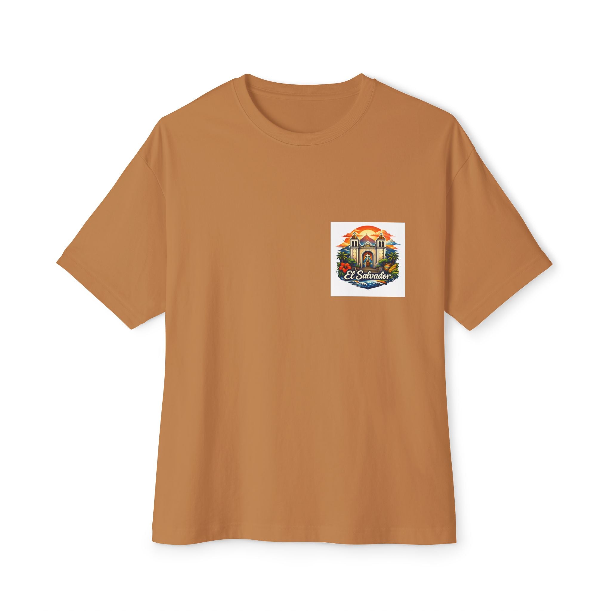 El Salvador Vintage Travel Tee — Retro Cathedral Sunset Graphic Shirt