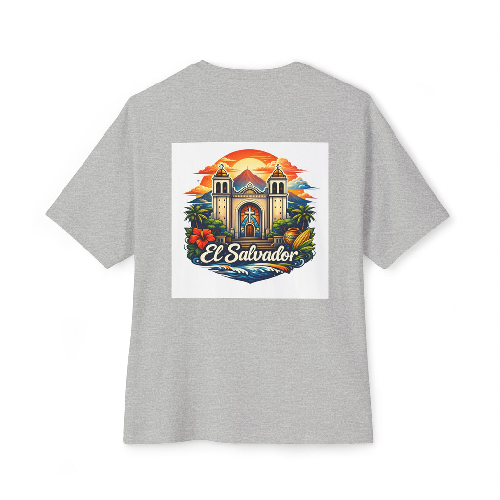 El Salvador Vintage Travel Tee — Retro Cathedral Sunset Graphic Shirt