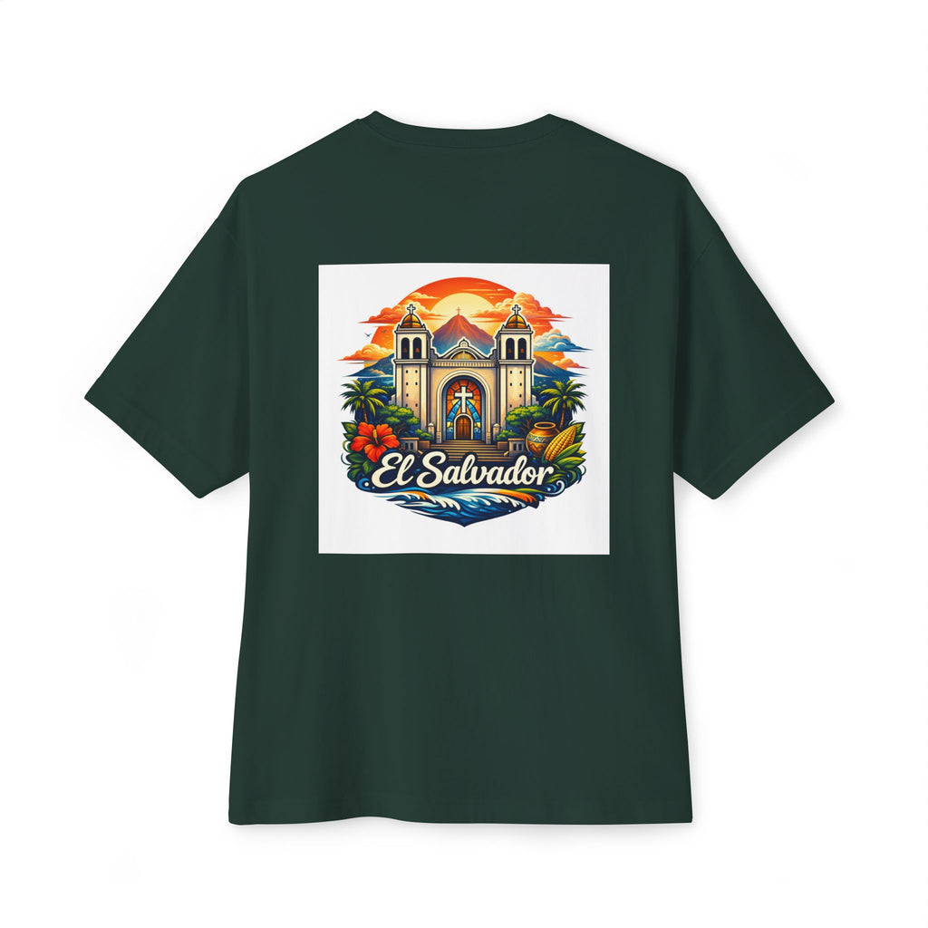 El Salvador Vintage Travel Tee — Retro Cathedral Sunset Graphic Shirt