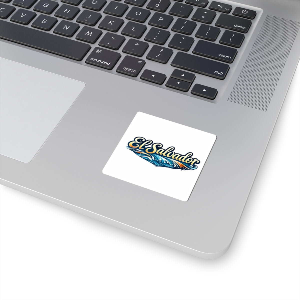 El Salvador Wave Sticker — Coastal Script Kiss-Cut Decal
