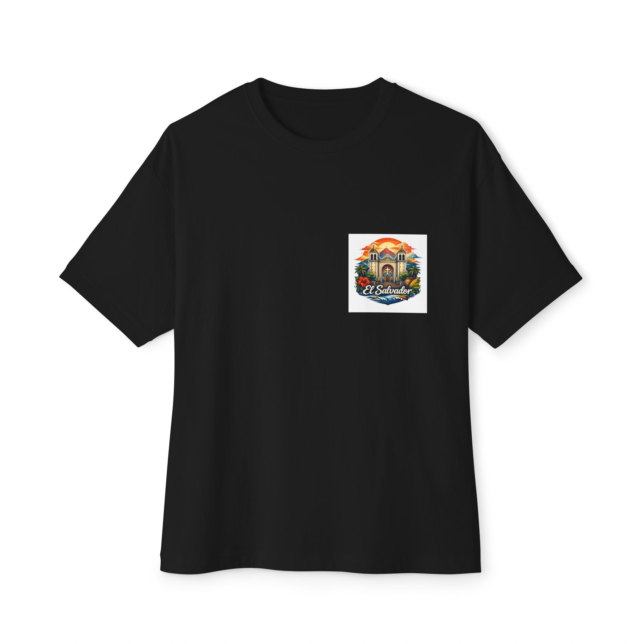 El Salvador Vintage Travel Tee — Retro Cathedral Sunset Graphic Shirt