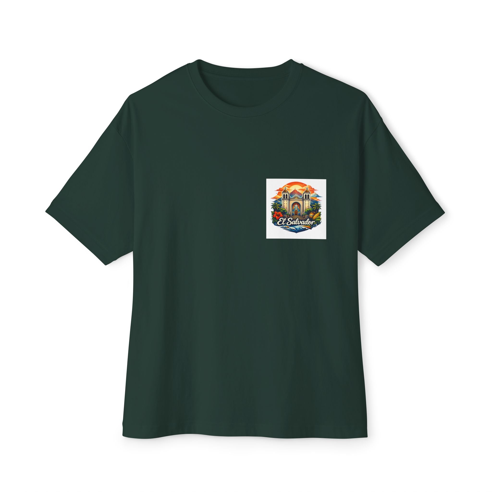 El Salvador Vintage Travel Tee — Retro Cathedral Sunset Graphic Shirt