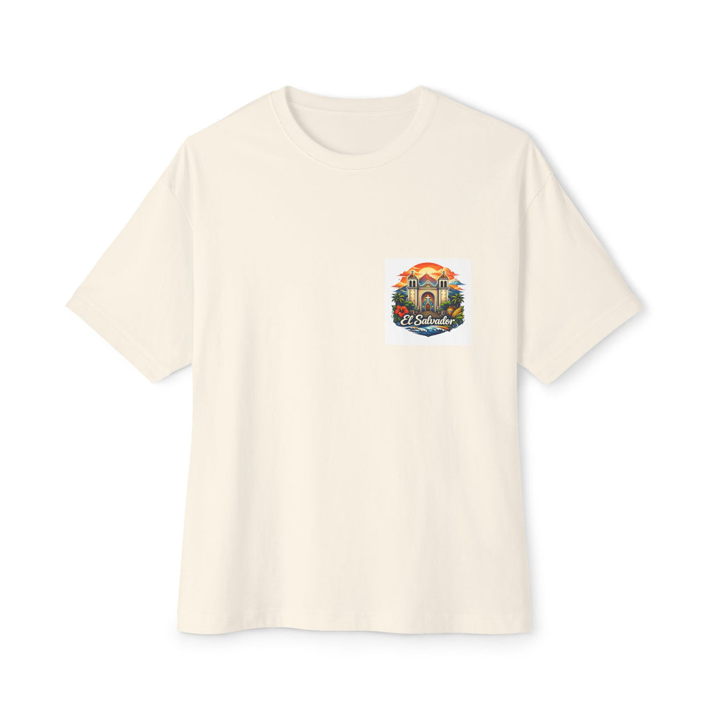 El Salvador Vintage Travel Tee — Retro Cathedral Sunset Graphic Shirt