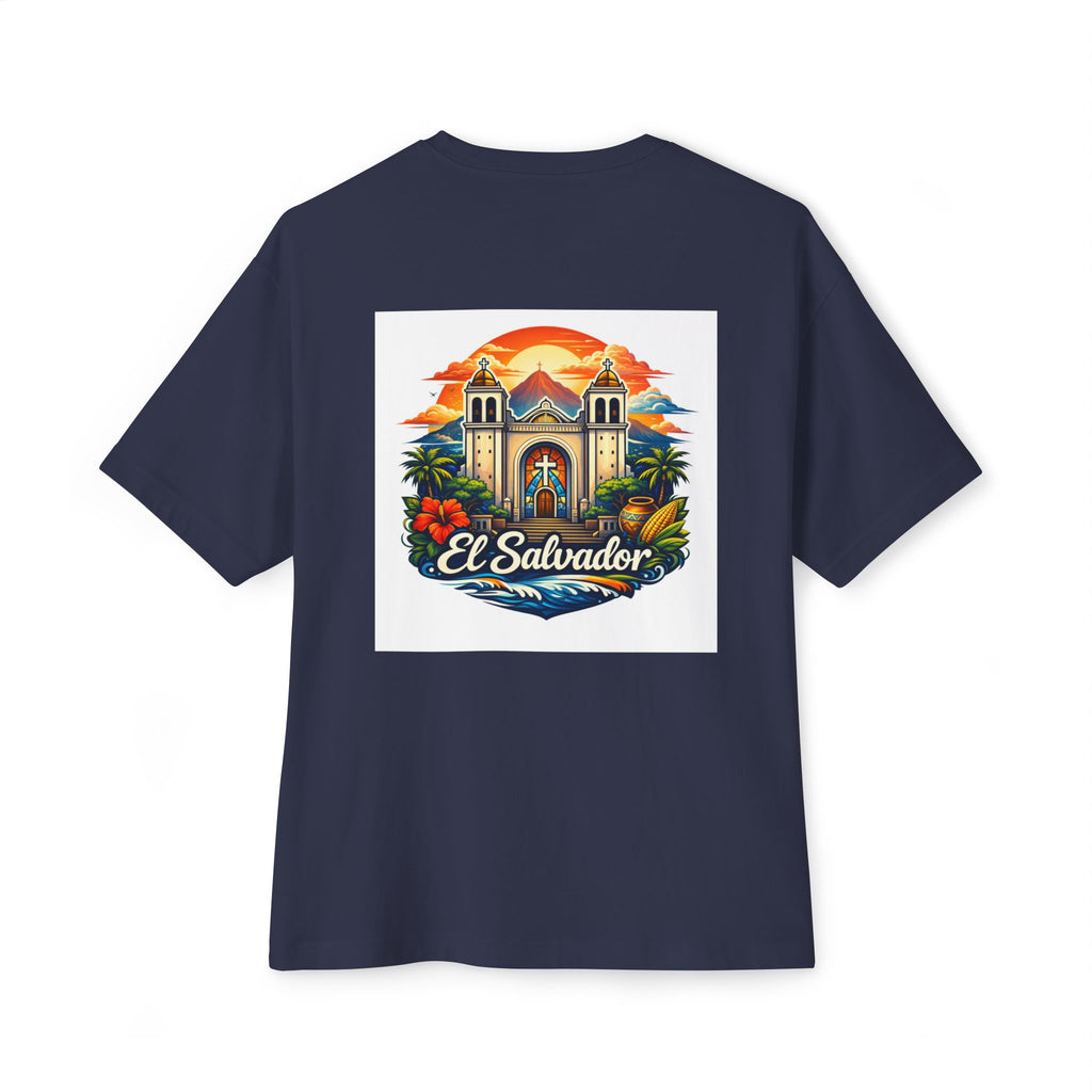 El Salvador Vintage Travel Tee — Retro Cathedral Sunset Graphic Shirt